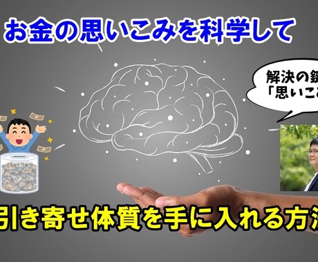 お金に対するマインドブロックを外します お金に対する思いこみを壊して引き寄せ体質を手に入れよう！！ イメージ1