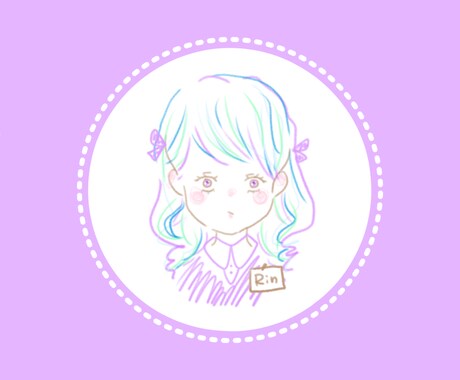ゆるふわなオリジナルアイコン3色で描きます イメージ1