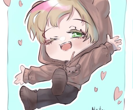 デフォルメイラスト作成します あなたのキャラクターを魅力的にイラスト化します! イメージ2