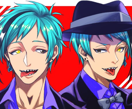 アニメ風アイコンや歌ってみた等のサムネを描きます 依頼者様が満足できるイラストを仕上げます！ イメージ2