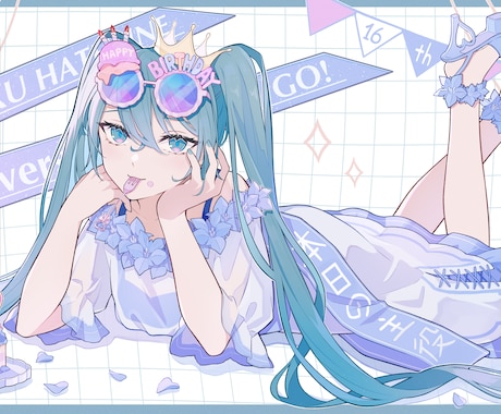 ご希望に合わせたイラストお描き致します 動画用サムネ・キャラデザ・グッズ・Live2D用イラストなど イメージ2