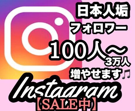 Instagram日本人フォロワー数増加させます 日本人フォロワーを増加させます(30日間の補填補償付きです) イメージ1