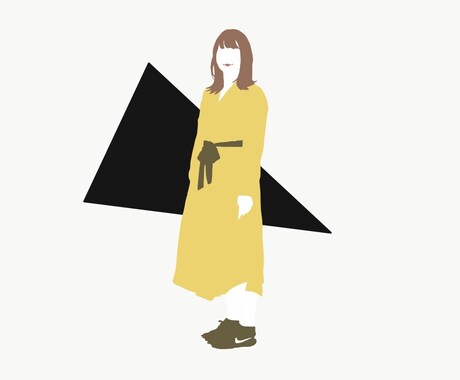 写真からグラフィカルな似姿絵描きます SNSのアイコン・友達へのプレゼントに! イメージ2
