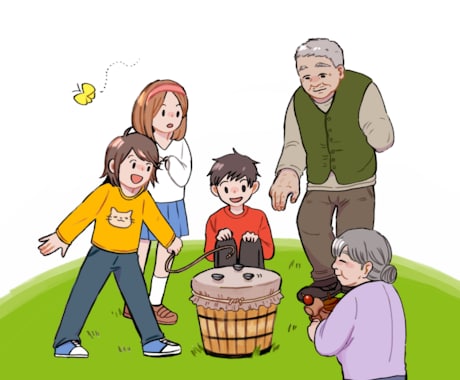商用可！なごやか挿絵・イラスト（背景付き）描きます 個人・ビジネスなど様々な利用目的で製作可能です！ イメージ1