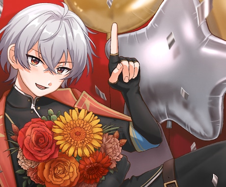 商用利用◎お好みのイラスト制作いたします アイコン、サムネ、歌ってみた配信などに使える一枚絵です♪ イメージ1