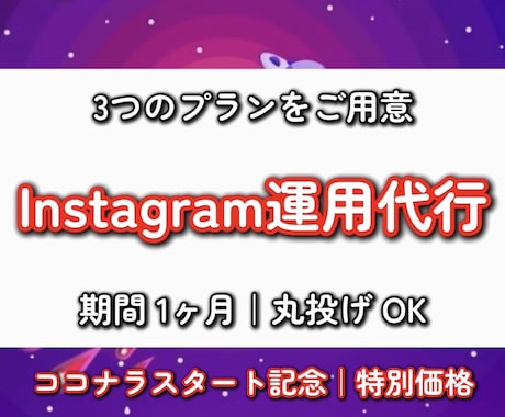 Instagram運用代行します イメージ1