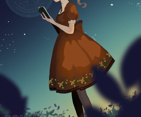 配信背景・サムネ・ヘッダー描きます オーダーメイドの各種イラストお描きします！ イメージ2