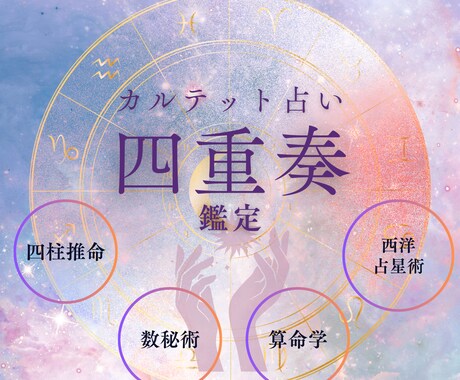 4占術で徹底検証、ブレない人生設計を鑑定いたします 本質・適職・運気◆4占術で人生の設計図を作成 イメージ1