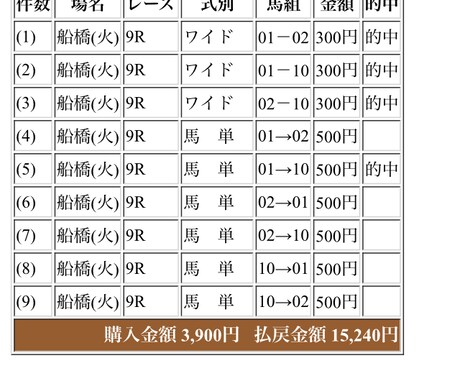 地方競馬の的確な購入判断教えます 中央は分かるけど、地方ってなんだか怪しい… イメージ1