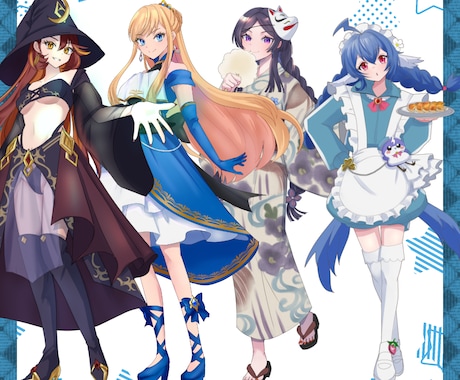 商用可能ご希望に合わせた立ち絵や一枚絵描きます 魅力あるイラストであなたの動画配信TRPGを彩ります イメージ2