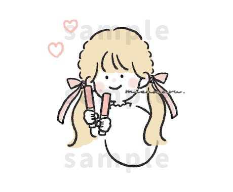 アイコンにぴったりなゆるゆる似顔絵作成します ふんわりしたイラストのアイコンをお探しの方、いかがですか？ イメージ2