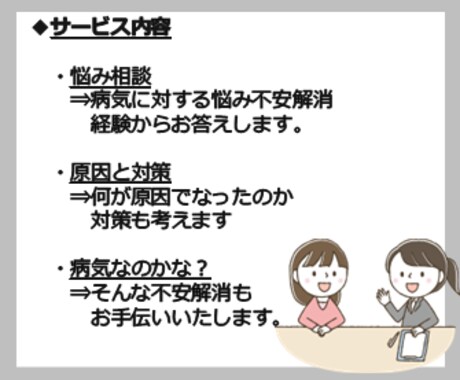 精神疾患者の悩みを聞きます 当方の経験により悩みを聞き、アドバイスいたします イメージ2