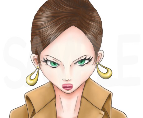 低コストで丁寧に！SNSアイコン作成します 質感をもっとリアルに！自然な色でゴージャスに表現します♪ イメージ2