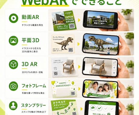 アプリ不要のWebARを低価格で制作します 無料サンプル制作｜AI対応｜商用OK｜実績200件以上 イメージ2