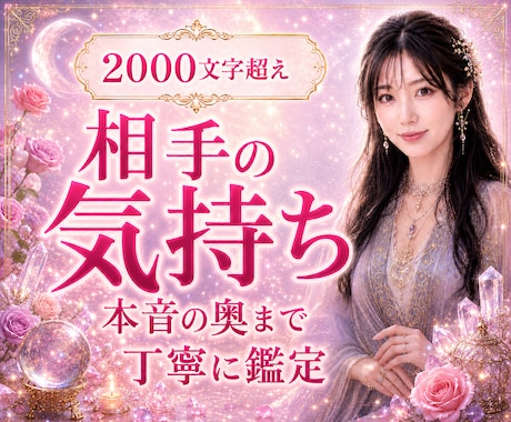 相手の気持ちや本音と恋の行方、二人の未来を視ます 相手の気持、本音、二人の未来が見えて前に進める一歩が見える イメージ1