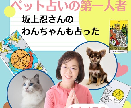 あなたのペットの気持ちをタロットカードで占います テレビでも紹介された「わんにゃん占い」ならわかるペットの心 イメージ2