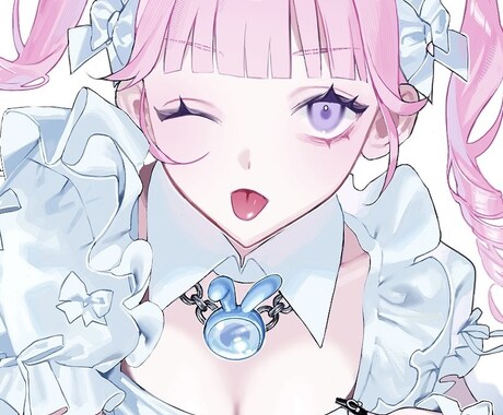 立ち絵・一枚絵・動画絵お描きします どこか毒のある可愛い少年少女が得意です。 イメージ1