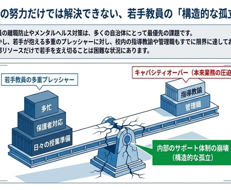 教育委員会・自治体向け、初任者若手をサポートします 初任者・若手教員の離職を防ぎ心身を支える通年伴走サポート イメージ2