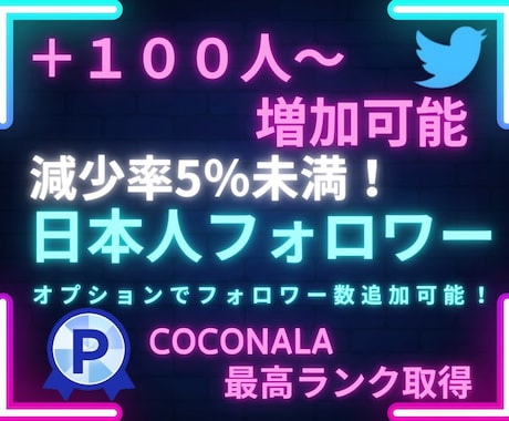 X・旧Twitterの日本人フォロワーを増加します X・旧Twitterの日本人フォロワーを100人増加します イメージ1