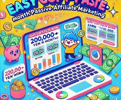 簡単作業で毎月20 万円以上稼げる方法を教えます 初期費用、ランディングコストも0ではじめれるコピペ副業 イメージ1