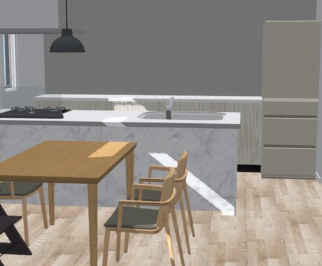 間取り図から3D画像作成ます ご要望には出来るだけ対応させていただきます。 イメージ2