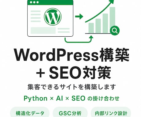 WordPress構築+SEOで集客サイト作ります