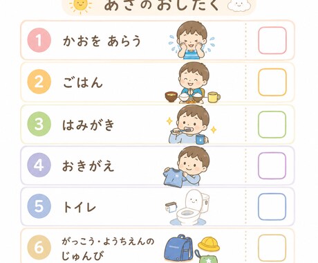 発達障害のお子様用お支度ボードの作り方を解説します 発達障害のお子様用「自分で動ける」お支度ボード作成キット イメージ2
