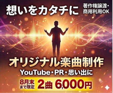 YouTube・PRオリジナル楽曲を制作します イメージ1