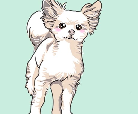 ペットやご自身のイラストアイコン作成します いただいた画像から可愛さプラスでお戻し！ イメージ1
