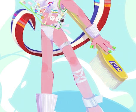 個性的なイラスト描きます ポップなデフォルメのイラストです！ イメージ2