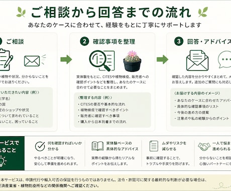 植物の個人輸入を実体験からサポートしますます CITES・植物検疫の疑問や進め方を一緒に整理します イメージ2