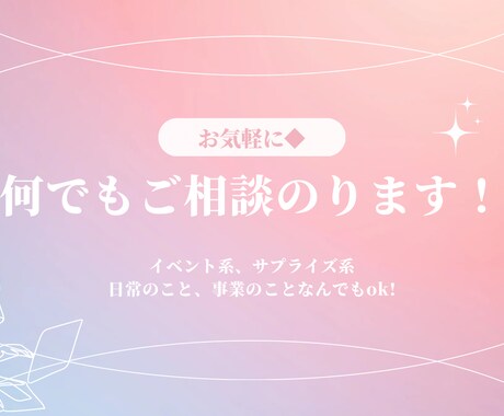企画関連のご相談のります デートプラン、プロポーズ計画、事業計画などご相談のります！ イメージ1