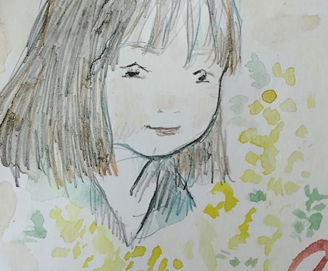 優しい雰囲気の似顔絵を制作します イメージ1