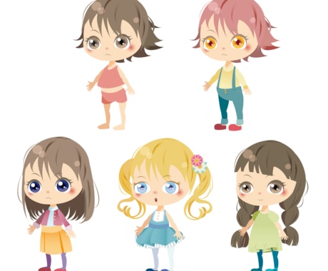 Illustrator使用 アバター製作します Illustratorでアバター、またアイテムなど製作します イメージ2