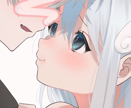 カップル、夢絵イラスト制作します