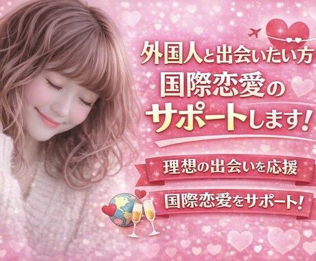 国際恋愛に憧れるあなたへ恋愛・英語サポートします 国際恋愛の最初の一歩、一緒に踏み出しませんか？ イメージ1