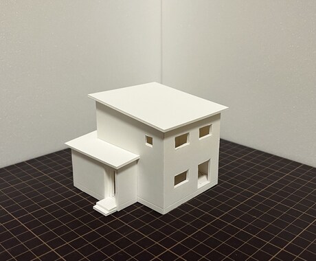 建築士・お施主様・学生向けの住宅白模型を製作します プレゼンや記念用、学生の課題提出などご活用いただけます。 イメージ2
