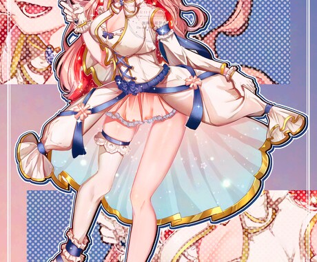 キラキラ可愛い立ち絵描きます 宝石みたいにキラキラした立ち絵ならおまかせ！ イメージ1