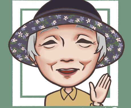 デジタルであなたの似顔絵をかわいく描きます SNSアイコンや名刺などにいかがですか？ イメージ2
