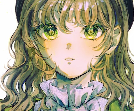 バストアップ〜背景付きまで！イラスト制作いたします アンティーク・和風な世界観が得意です！ イメージ1