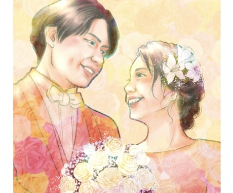 一生の思い出をキャンバス印刷をしてお渡し致します お客様の好みに合わせた絵柄でオシャレに表現します イメージ1