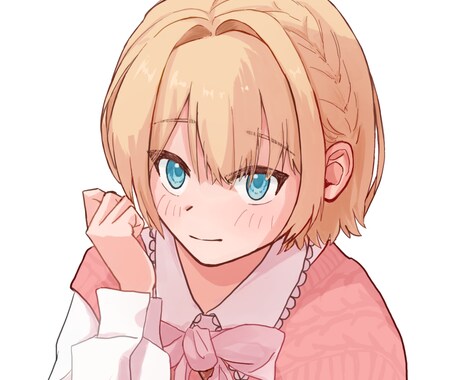 SNS用アイコン描きます やさしい雰囲気の女の子イラスト イメージ1
