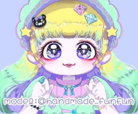 キラキラミニキャラSNSアイコン作成します ☆他サイトにて実績あり☆アイコンイラスト描きます！ イメージ2