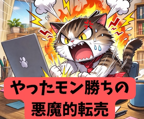 やったモン勝ち！私が激怒した悪魔の転売方法教えます 全部バラす！働くのが馬鹿らしい！タイトルを変えるだけの転売！ イメージ1