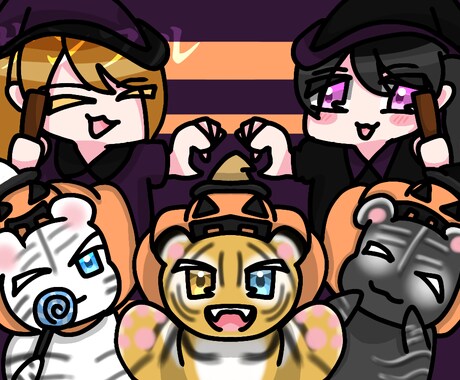 商用利用可！ゆるふわなミニキャラ描きます 最短1日納品！ゆるふわなミニキャラ描きます！ イメージ2