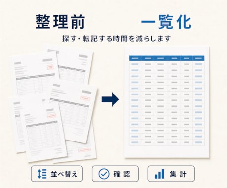 請求書・納品書PDFをExcel一覧にまとめます PDFを送るだけ。日付・会社名・金額を見やすく一覧化 イメージ2