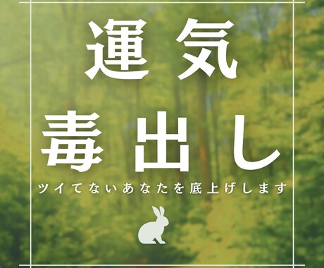 最短3h｜運気の毒だししませんか？底上げします 最近ツイてない…を即効リセット☆鑑定 イメージ1