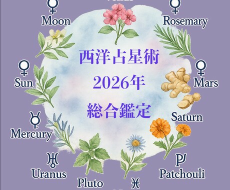 西洋占星術で2026年の総合運を鑑定いたします 貴方だけの星の秘技書（シジル、星オイル、星の祈り）付き イメージ1
