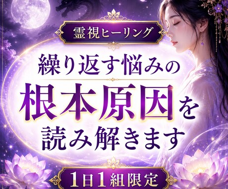悩みの根本原因を読み解きヒーリングします 繰り返す悩みの背景を約5,000字でお伝えします イメージ1