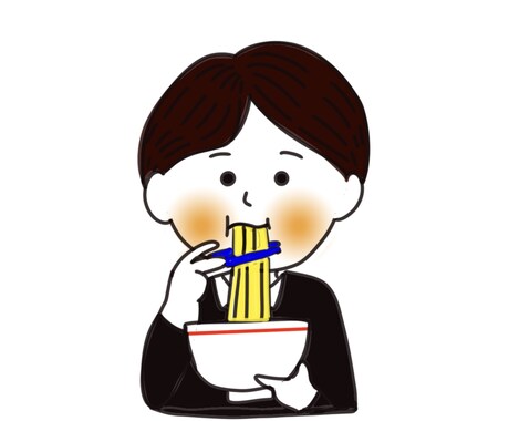 SNS＆ブロガーさんへ！似顔絵アイコン作成します 食べ歩きブロガーの方へ！似顔絵アイコン作成します！ イメージ2